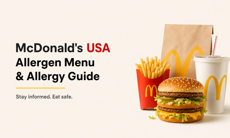 McDonald's USA Allergen Menu & Allergy Guide (2026)