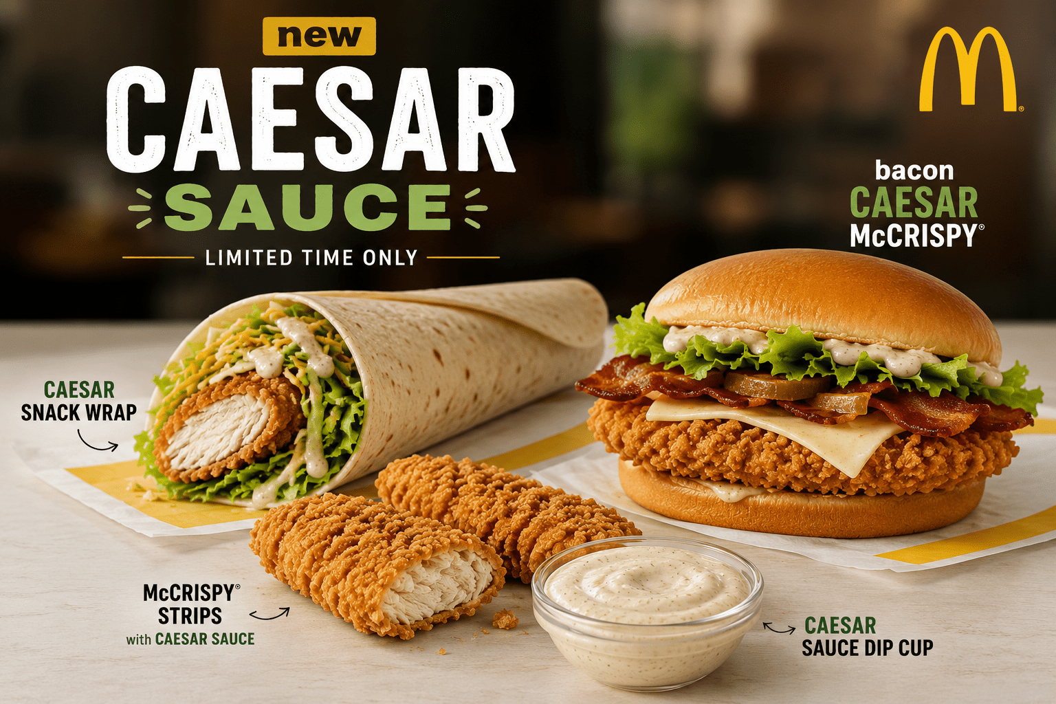 McDonald's Brings Caesar Flavor Back to the Menu with Four New Limited-Time Items