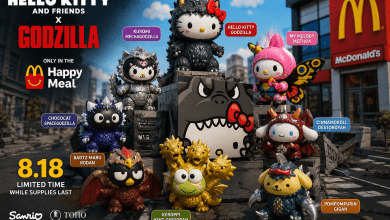 McDonald’s Hello Kitty x Godzilla Happy Meal: 8 Toys Revealed Ahead of August 18 Launch